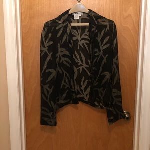 BLUE ICE sheer black and gold jacket